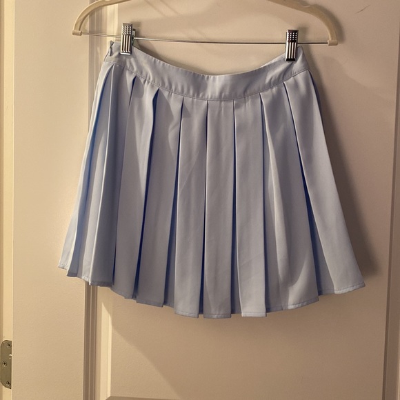 Baby Blue Pleated Skirt - Picture 6 of 6
